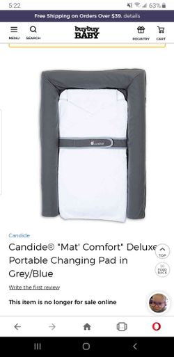 Candide portable diaper changing mat
