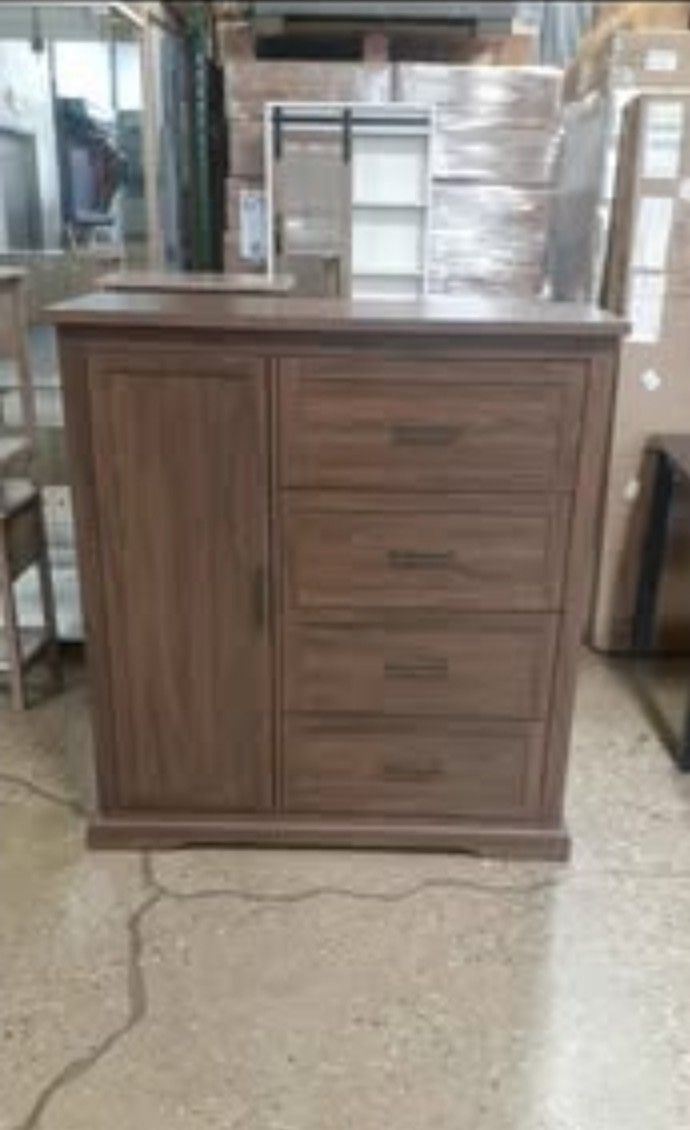 Dark Walnut Four-Drawer Dresser(NEW)