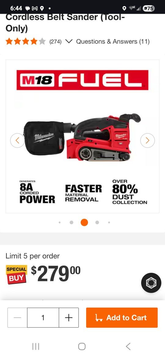 M18 Fuel Belt Sander