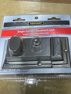 Exterior door lock - deadlatch