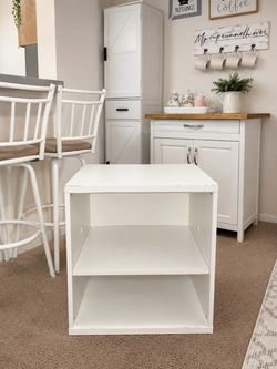 White Open Bookcase Shelf Unit