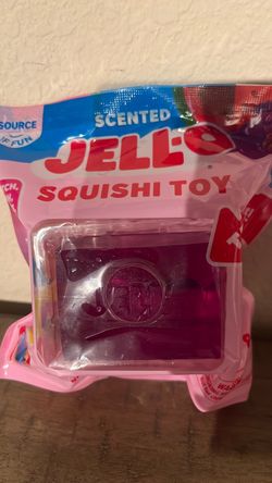 Jell-o squishy toy scented grape purple jello squishy toy