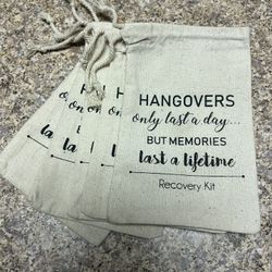 5 Drawstring Hangover Bags