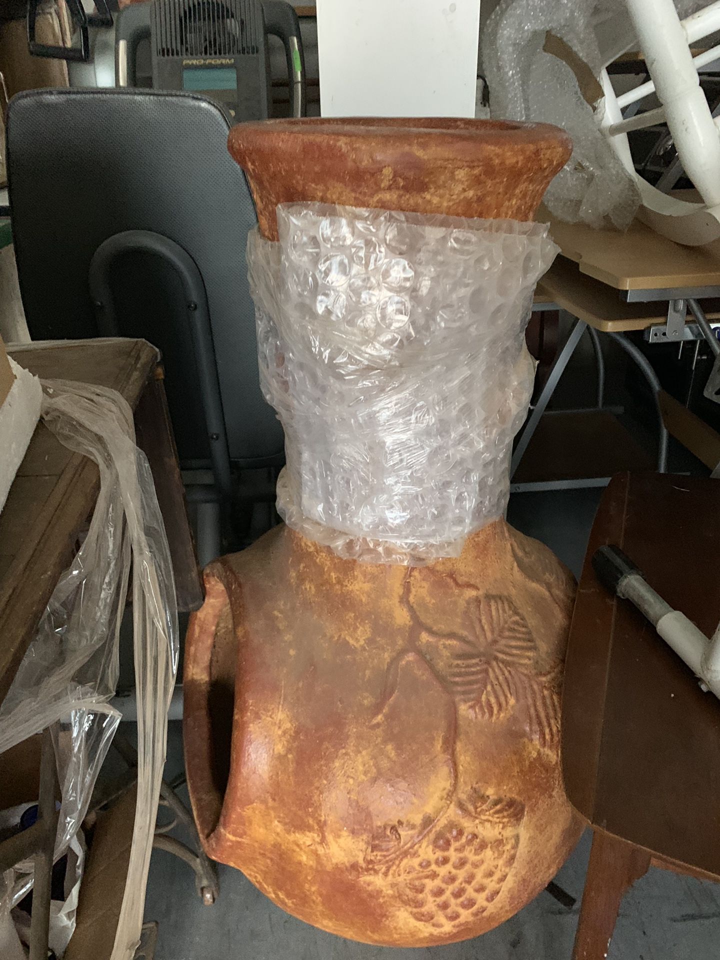 Terracotta chiminea large