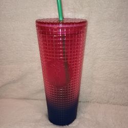 Starbucks Tumbler Summer 2022 Summer Pink Blue Fade Cup 24oz Venti 