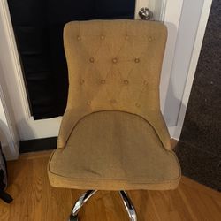 Mustard Office Chair - Rolling