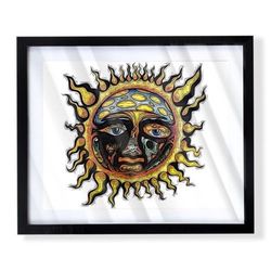 Sublime Band Sun Art Piece On Black Frame