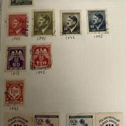 1940’s Bohmen And Mahren Stamps 