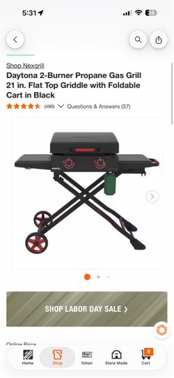 Nexgrill Daytona 2-Burner Propane Gas Griddle $150 BRAND NEW FIRM PRICE