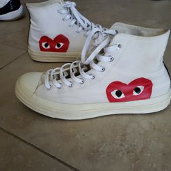 Converse red hearts size 12 no box