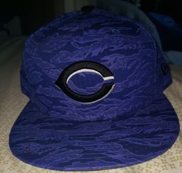 Reds Fitted Hat Blue Camouflage 7 3/4