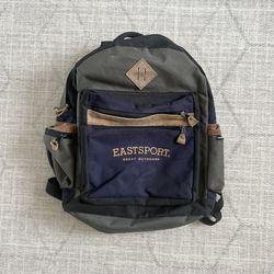 Vintage EastSport Outdoor Company Blue/Grey Camping Hiking Backpack Bag