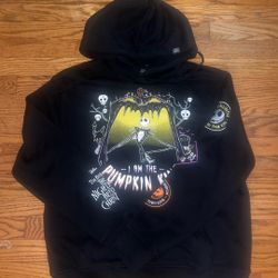 Disney 93 Pumpkin King Hoodie Jack Skellington Nightmare Before Christmas Medium