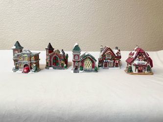 Ceramic Christmas houses/village