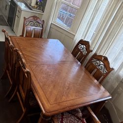Solid Wood Dining Table ONLY  (Seats 6)