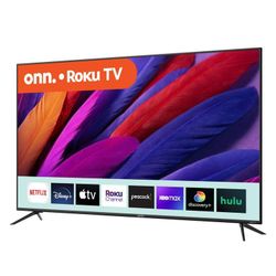 onn. 70” Class 4K UHD (2160P) LED Roku Smart TV HDR 