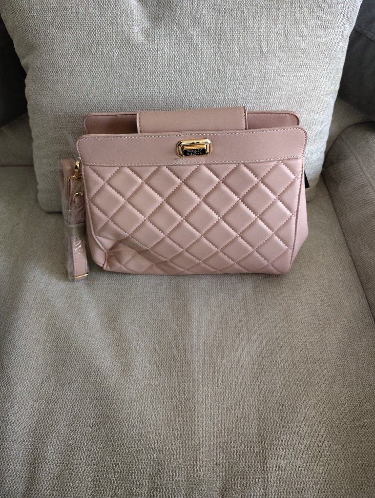 Badgley Mischka Vegan Leather Quilted Mini Tote Bag