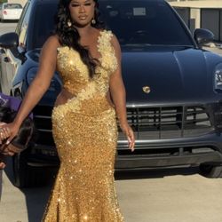 Gold Prom Dress