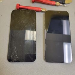 BACK & SCREEN GLASS REPAIR !