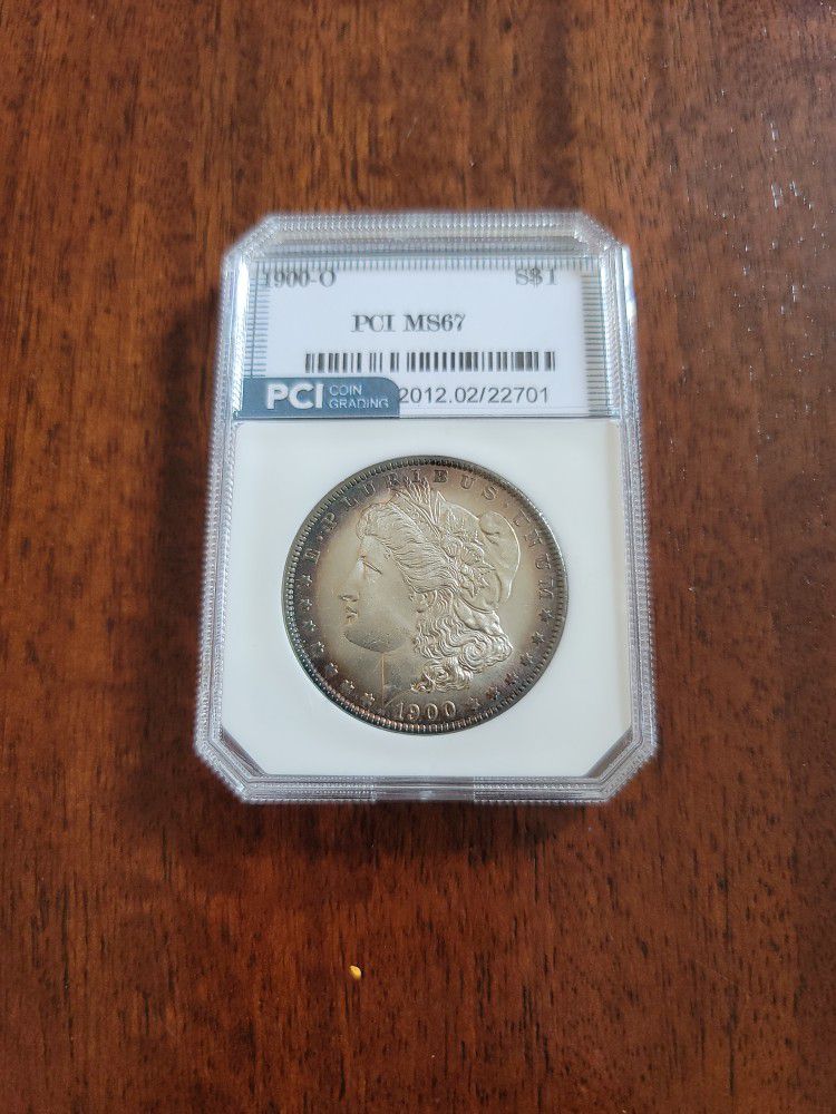 1900-o Morgan Silver Dollar Ms67!! Almost Top Pop!
