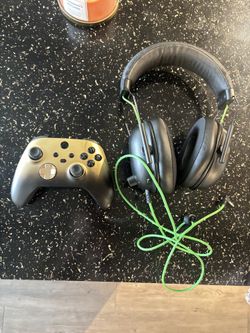 Headset And Xbox Series S Controller