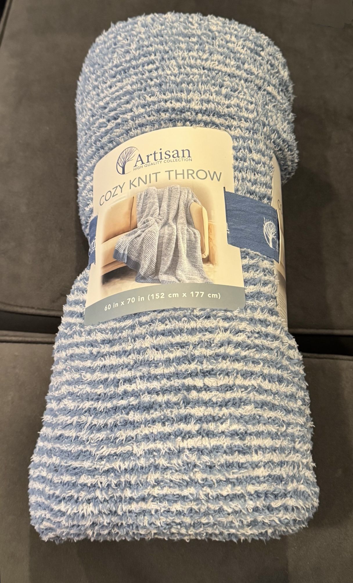 Brand New Artisan Cozy Knit Throw (two available) Smoke And Pet Free Home 