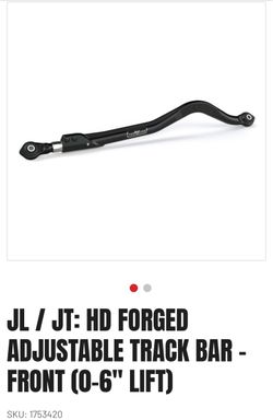 JL/JT Adjustable Track Bar Front