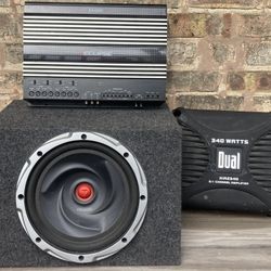 Eclipse EA4000 Amp, Dual Amp, Kenwood Sub