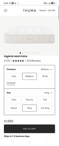 Thuma king mattress