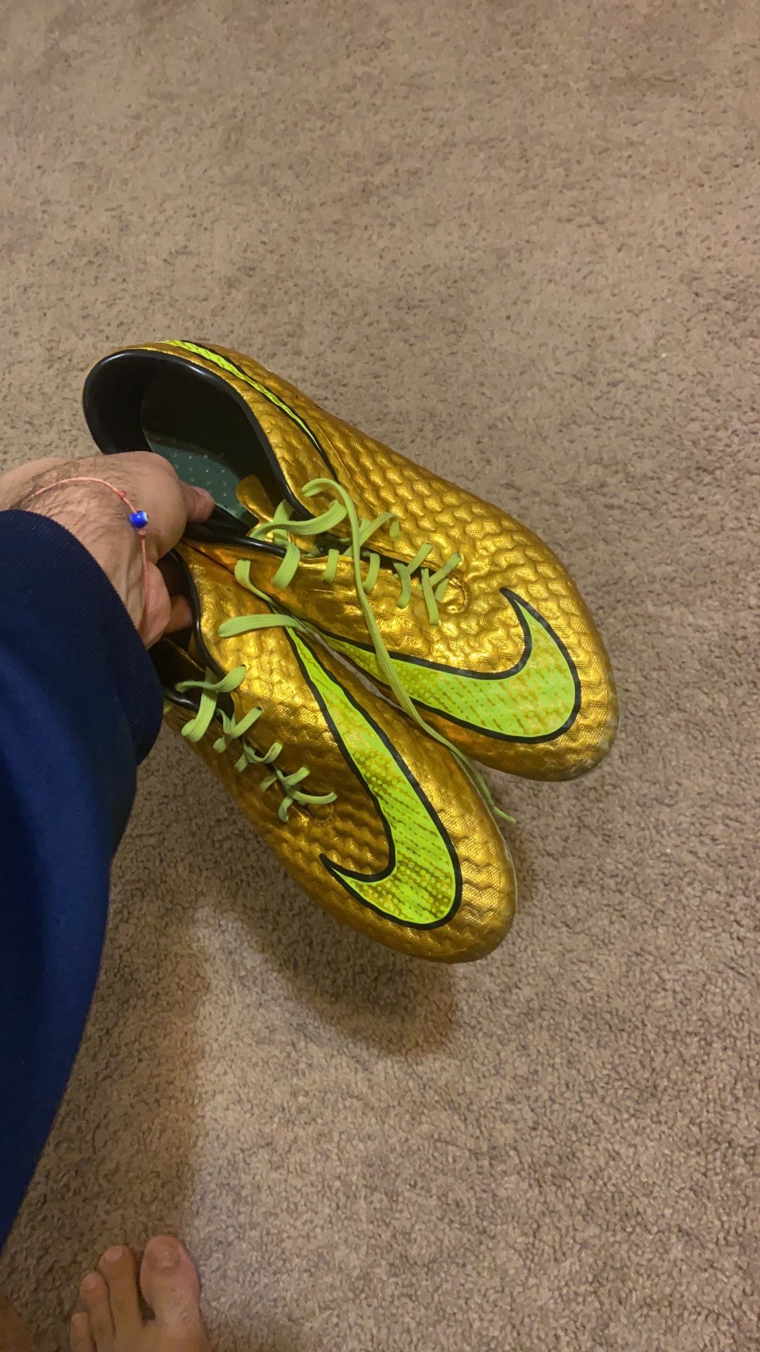 Nike Hypervenom Phantom 1 Gold Neymar Sz 9.5