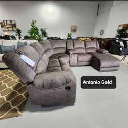 Big Sale 💥 Benlocke 6 Piece Reclining Sectional With Chaise ✅In Stock 🚚Fast Delivery Thumbnail