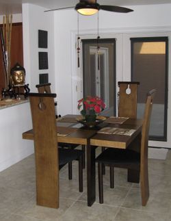 Rare Las Vegas Market Showroom Asian-Modern Dining Set - Project Piece