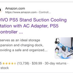 Ps5 Cooling System And Charger For Controller And Headset Holder