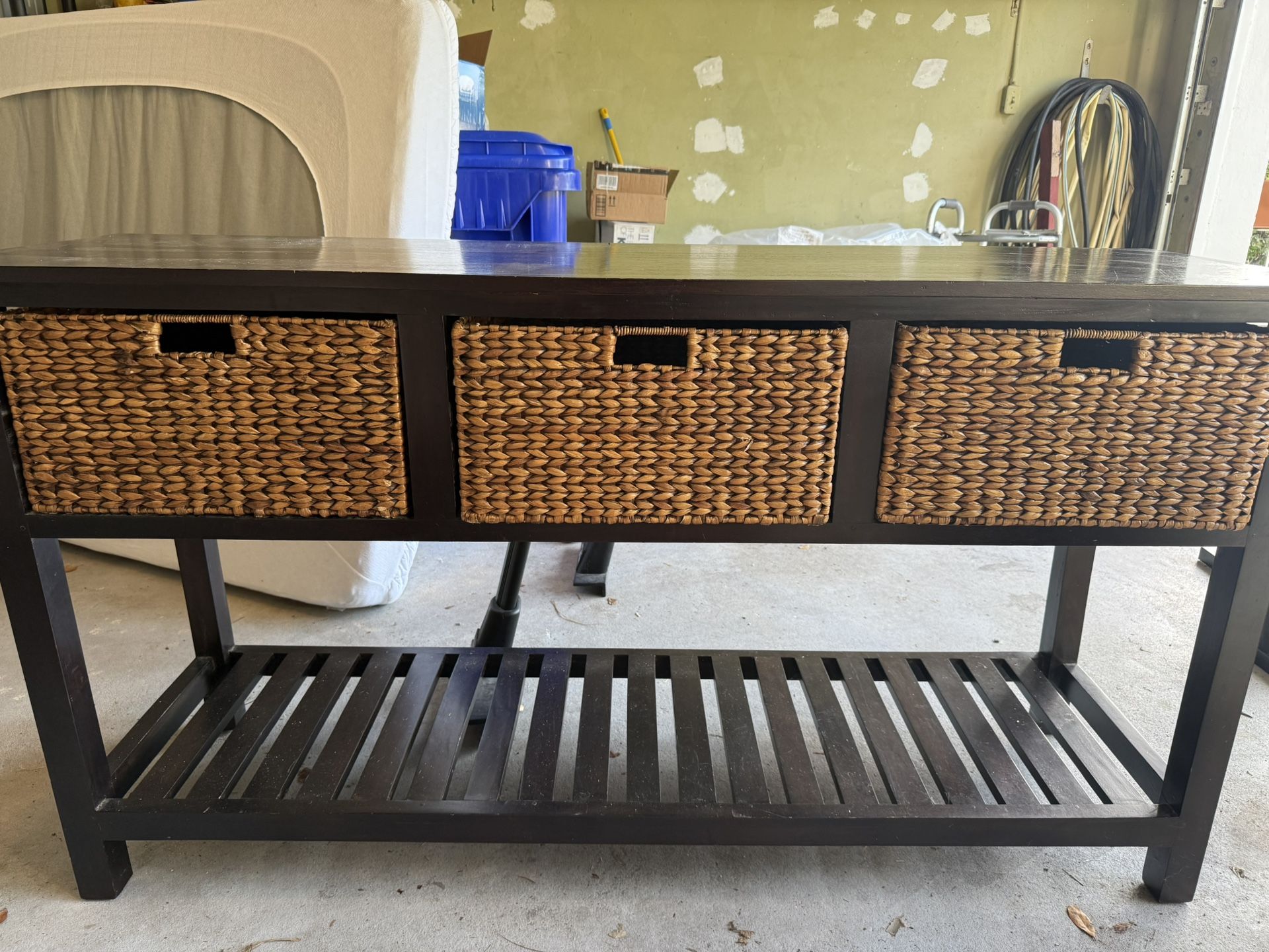 Pier One Sideboard/Buffet Table With Three Drawers