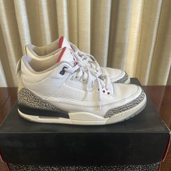 2011 Air Jordan 3 “White Cement” Size 10.5 