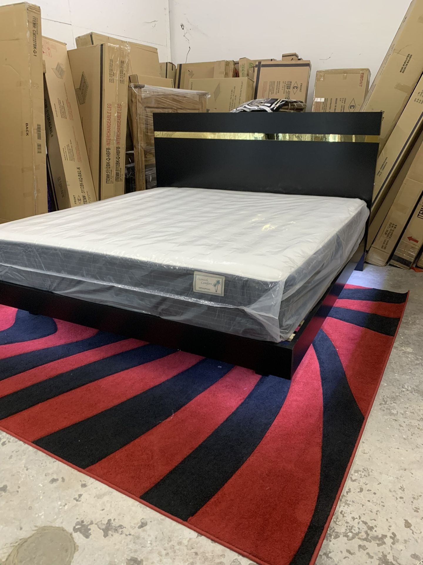 $699 Brand New King Bed Frame With Mattress (read description below