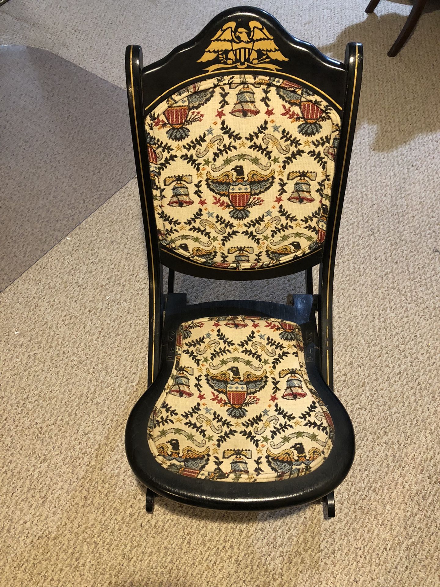 Antique Folding Rocking Chair “sewing Chair” 