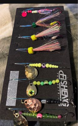 Fishing Lure Set with Spinners and Flies
