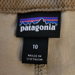 Patagonia Quandary Hiking Climbing UPF 50  Quick-Dry Pants Women's Size 10 Tan 55416