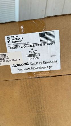 Two Hole Pipe Straps! New