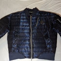 Karl Lagerfeld Paris Liquid Quilted Bomber Jacket XXL