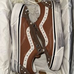 Vans Old Skool Pearlized Cocoa Brown Size 6M 5.5M