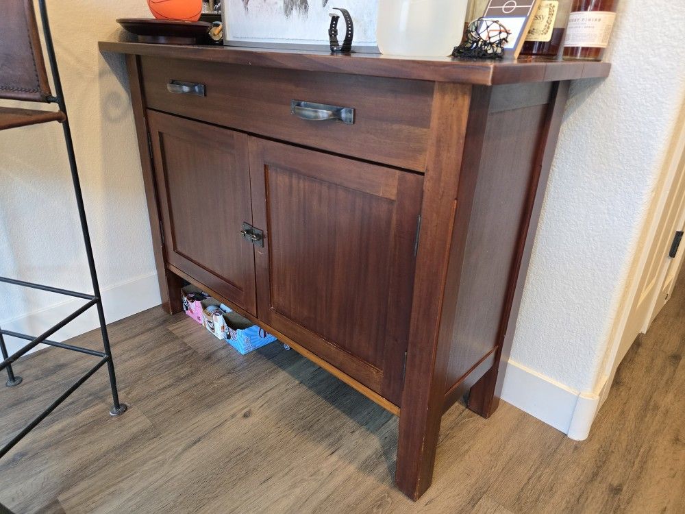 Crate & Barrel Mahogany Buffet- Delivery Available
