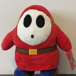 Super Mario Shy Guy Plush NEW With Tag Nintendo Mario Bros Red Mask Plush