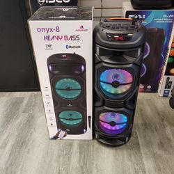 Onyx - 8 Heavy Bass 2×8 Woofer Bluetooth wireless 🤩🔊- Cash Deal $159