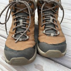 Keen Terradora Leather Mid WP Women's Hiking Boots Timber/Cornstalk 1017752 Size 7.5