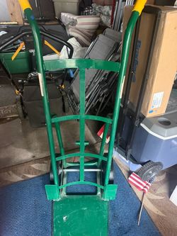 Heat duty dolly with push bar