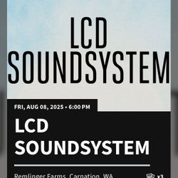 LCD Soundsystem & TV On The Radio Friday 1 Ticket