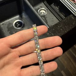 925 Silver Moissanite Tennis Bracelet 6mm