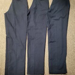 Men 33 waist Cintas navy uniform pants, lot of 3. LOT A
